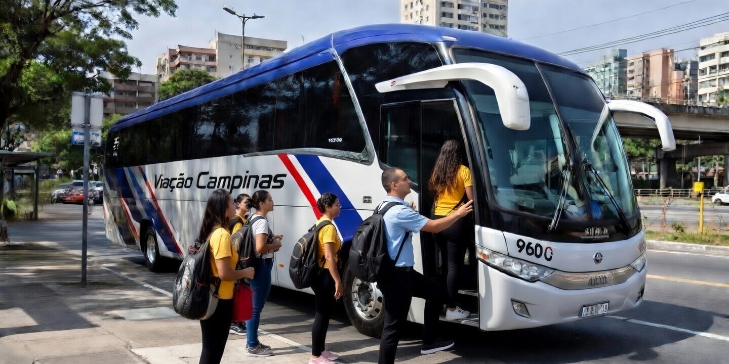 Fretamento contínuo de ônibus para empresas em Campinas SP